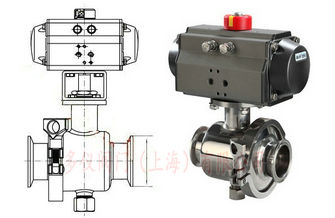 氣動卡箍球閥結(jié)構(gòu)圖