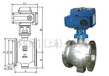 電動偏心半球閥結(jié)構(gòu)圖