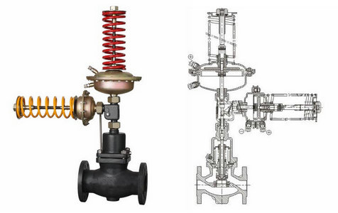 自力式壓力、壓差組合閥結(jié)構(gòu)圖
